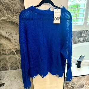 Blue Zara Sweater